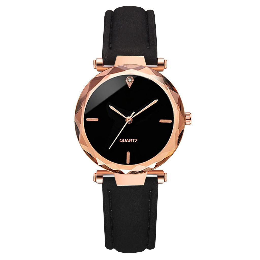 Simple design wristwatch, quartz watch with bracelet suite