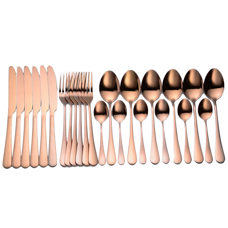 24-piece stainless steel cutlery set