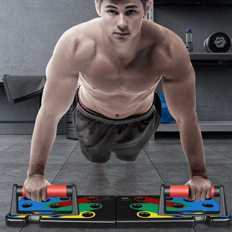 Push-up rack training board to strengthen chest muscles