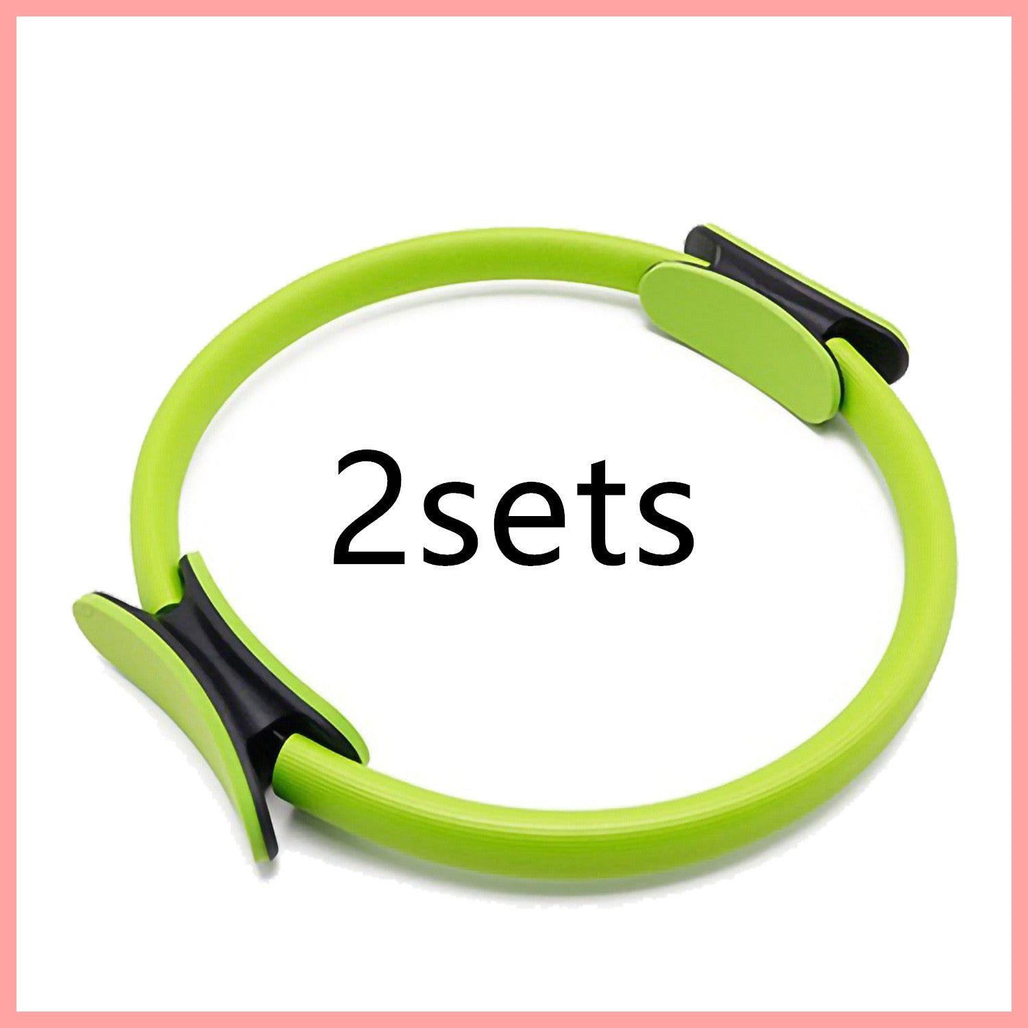 Yoga Fitness Pilates Ring für Frauen und Mädchen. Kreisförmige magische doppelte Übung für das Heim-Fitnessstudio. Trainingssport zum Abnehmen und zur Körperwiderstandsfähigkeit.