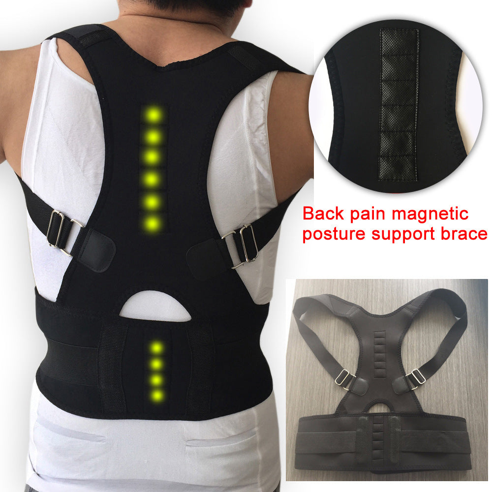 Verstellbarer magnetischer Haltungskorrektor, Korsett für den Rücken, Herren Body Shaper, Rückenstützgurt für Schultern und Lendenwirbelstütze.