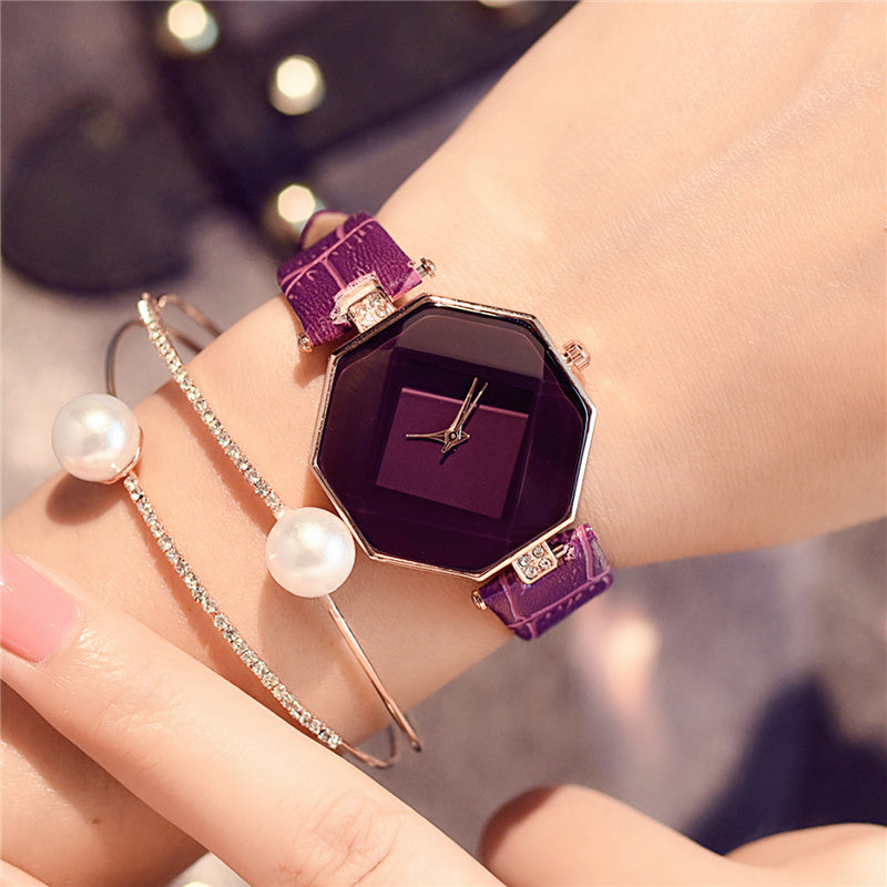 Retro fashionable watch for female students