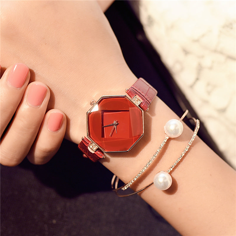 Retro fashionable watch for female students