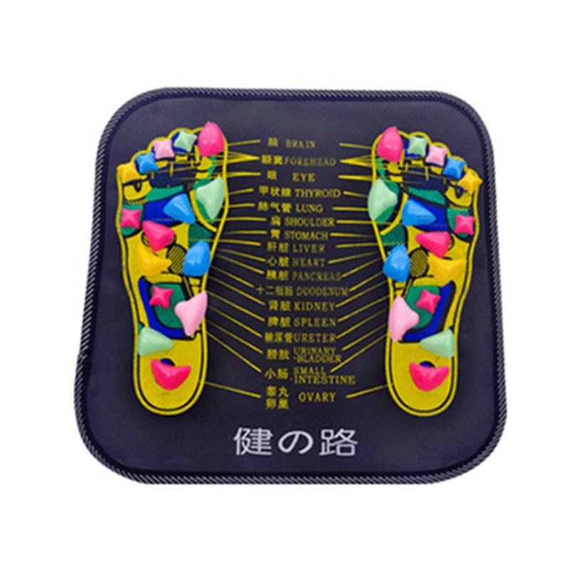 Reflexology Foot Massage Pad Pebble Stone Walking Massage Mat Pain Relief Health Care Acupressure Mat