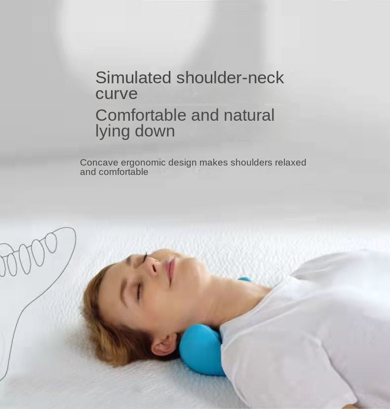 Nackenmassagekissen für die Halswirbelsäule mit Schwerkraft-Akupressur, Nackenmassagekissen für Nacken und Schultern, Heim-Traktionskorrektor