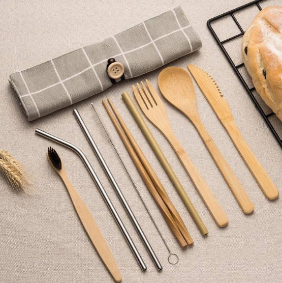 Bag for chopsticks, spoons and travel cutlery