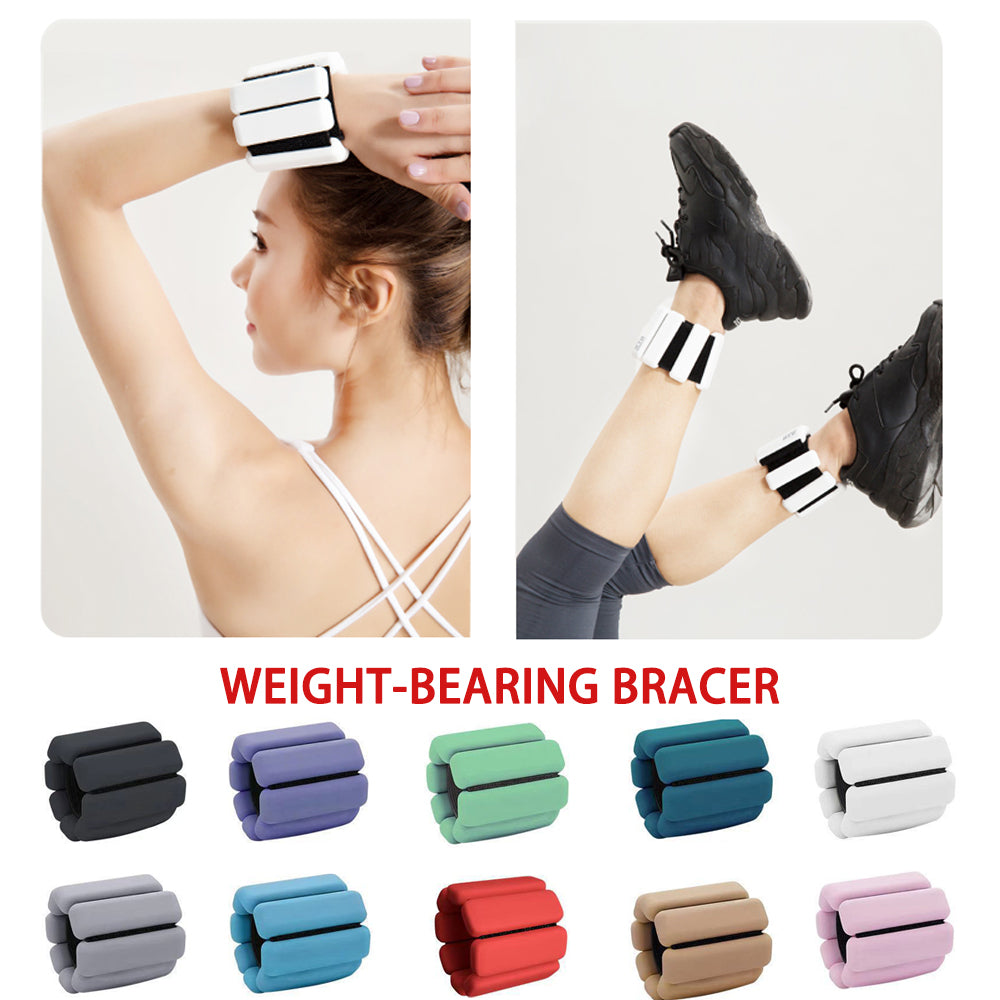 Silicone Bearing Bracelet, Adjustable Waterproof Yoga Pilates Training Fitness Wrist Band