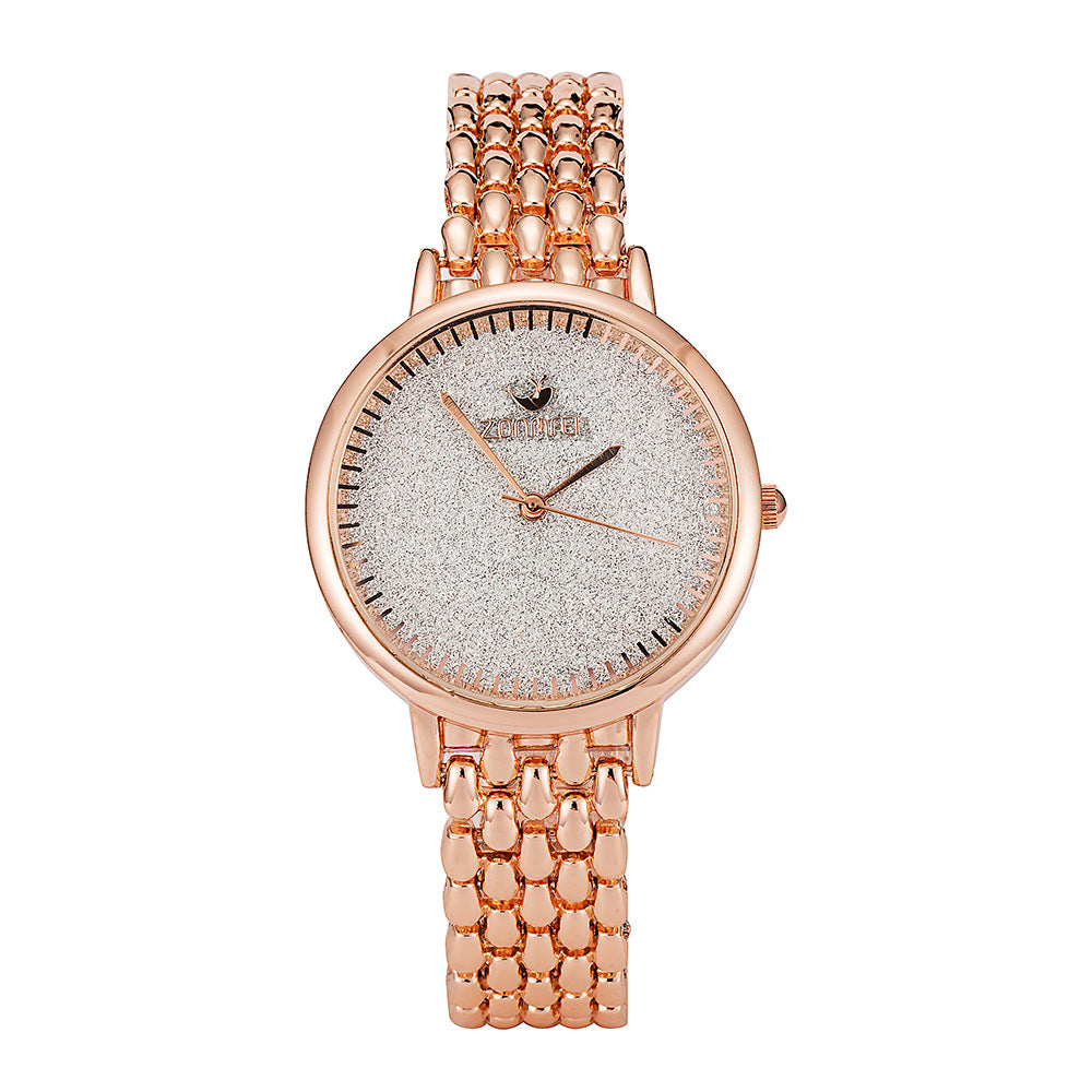 Simple full diamond small dial quartz watch for women, summer wind, fashion jewelry