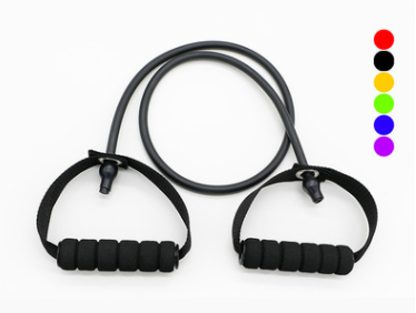 Latex-Widerstandsbänder sind Trainingsgeräte, die für verschiedene Fitnessübungen, Yoga, Crossfit und Krafttraining verwendet werden können.