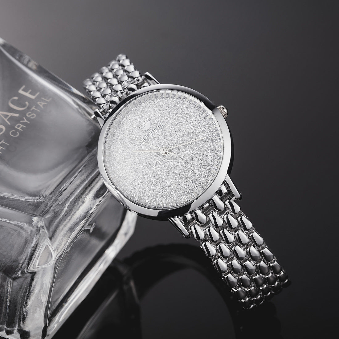 Simple full diamond small dial quartz watch for women, summer wind, fashion jewelry