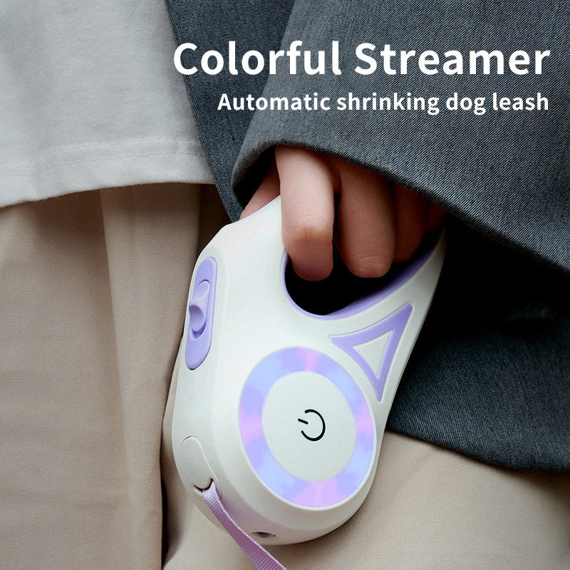 Hundeleine, ausziehbare Leine und Halsband mit automatischem Scheinwerfer für kleine bis mittelgroße Hunde, Haustierprodukt