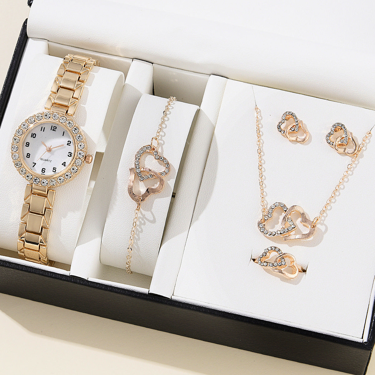 Women's diamond quartz watch (fashion jewelry), trendy and versatile
