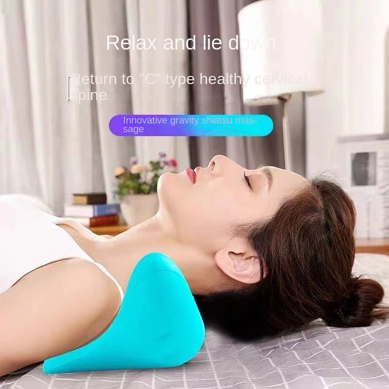 Cervical Spine Neck Massage Pillow with Gravity Acupressure, Neck Massage Pillow for Neck and Shoulders, Home Traction Corrector
