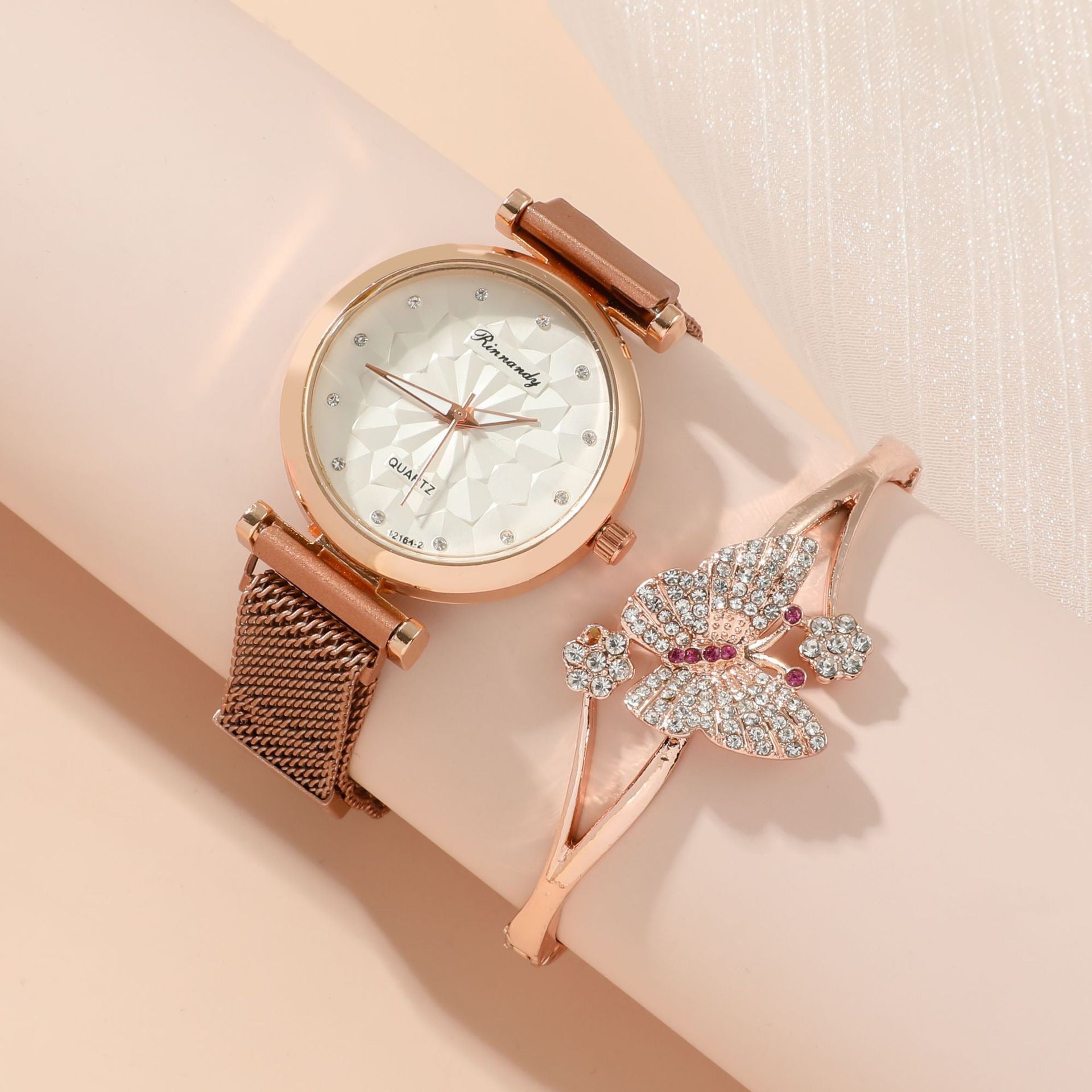 Women's Five Piece Gift Box Quartz Wrist Watch